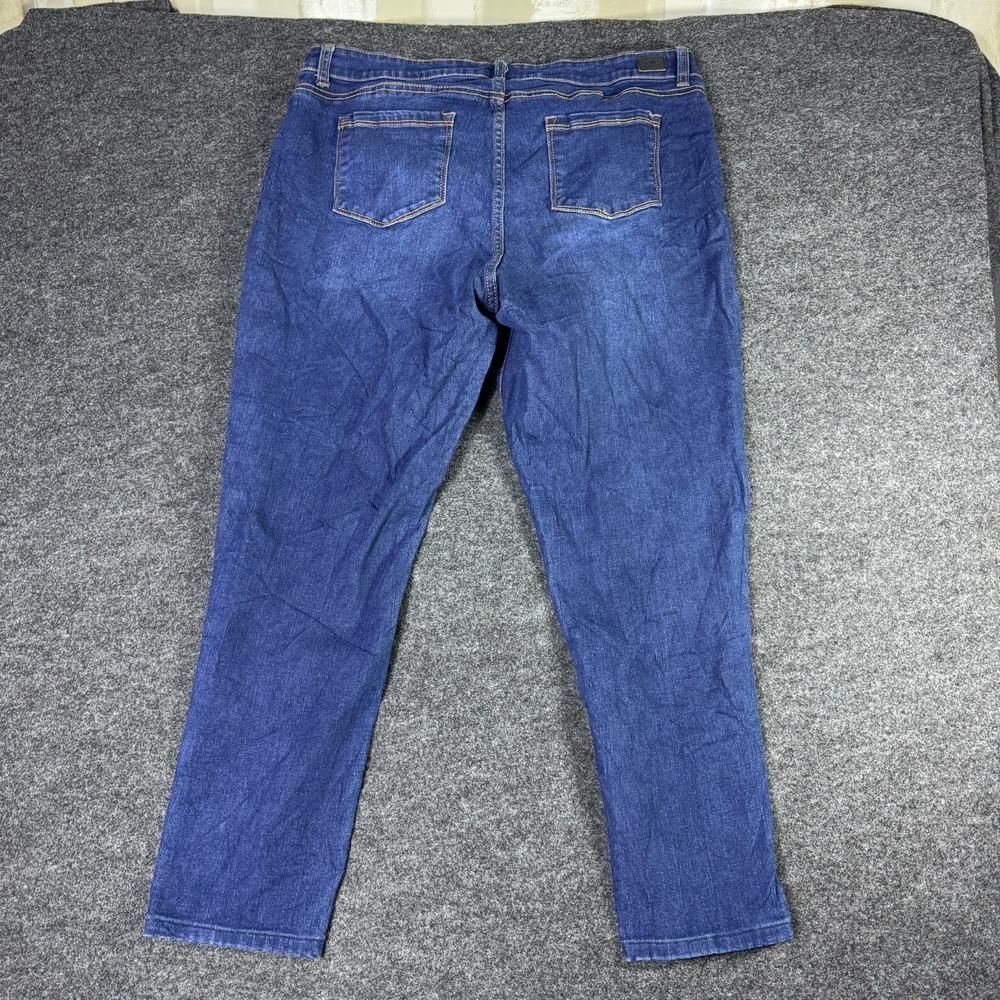 Jones New York Essex Skinny Jeans Womens 16 Blue Denim Stretch Cotton Casual